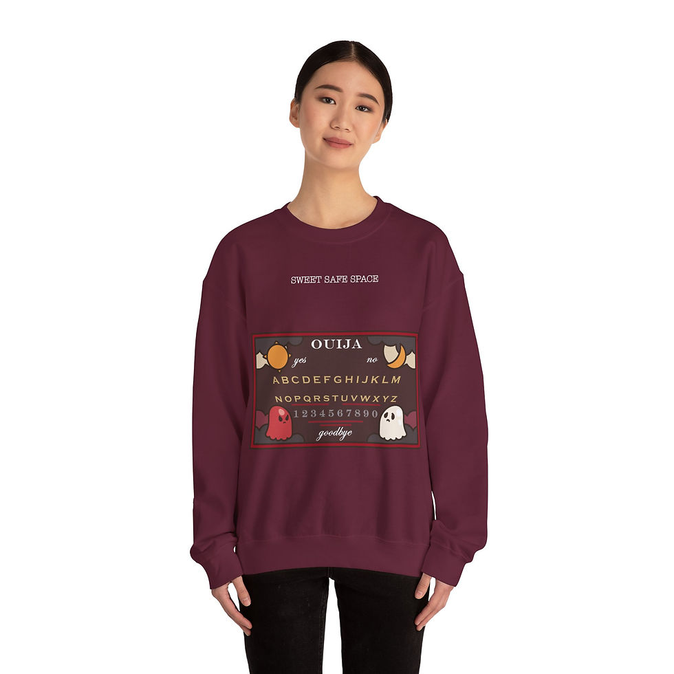 Thumbnail: Ouija Board - Red Edition - Unisex Kawaii Sweatshirt (4 Colors)