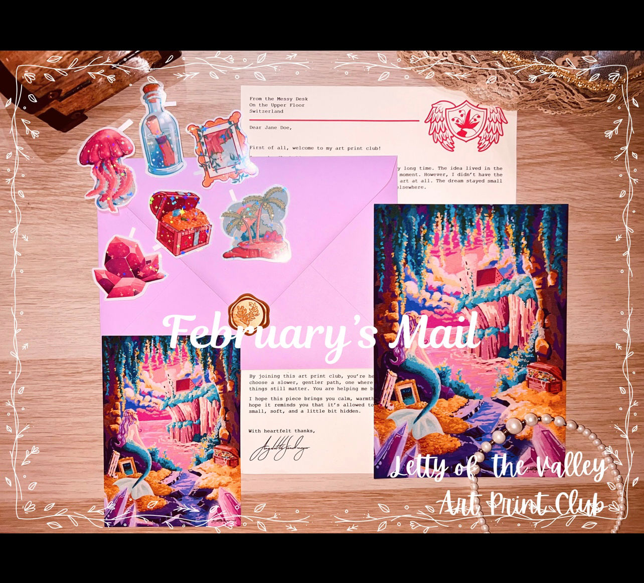 February‘s Mail -  Letty of the Valley Art Print Club