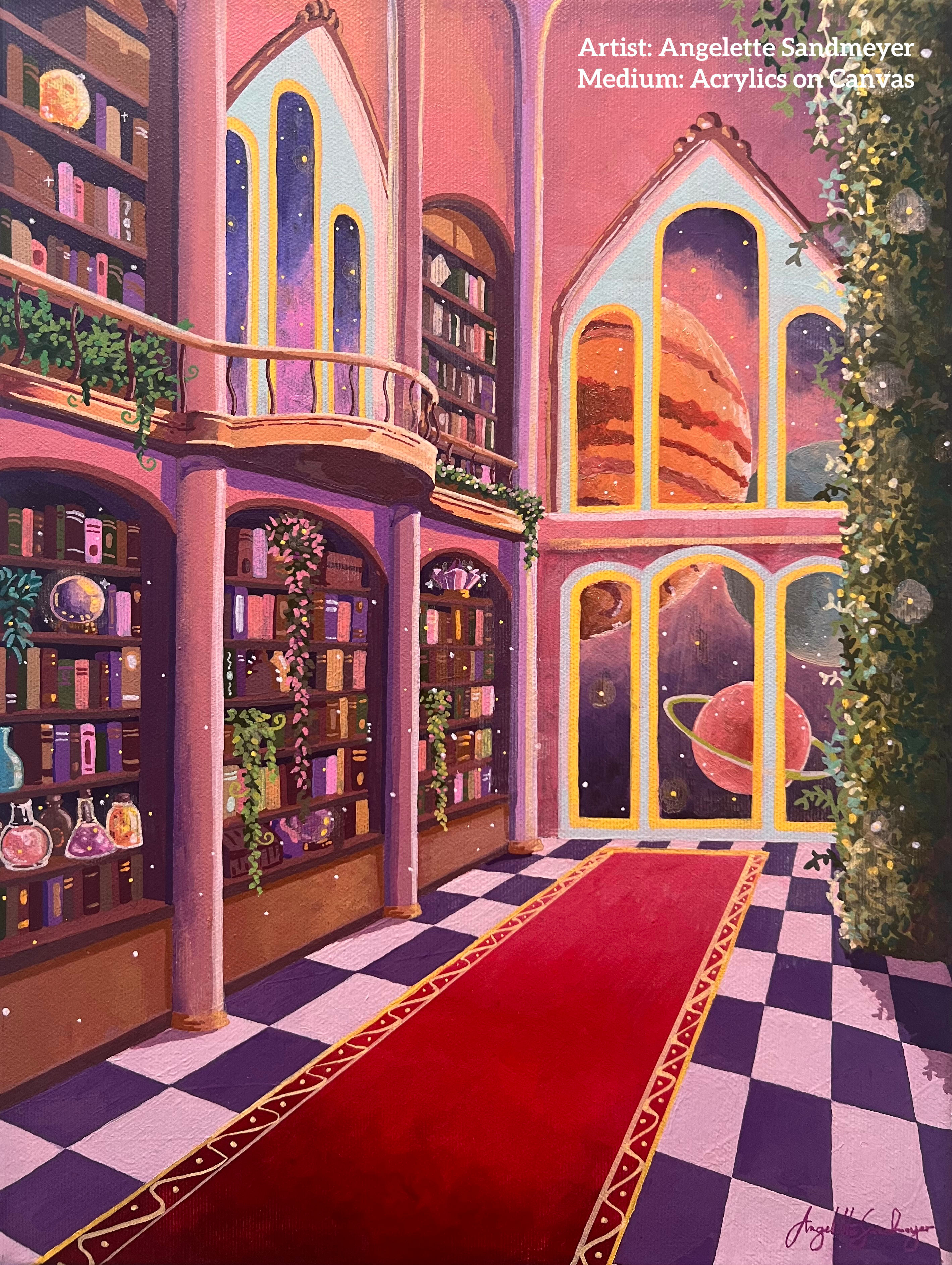 Where Stars Come to Read - Acrylic Painting by Angelette Sandmeyer