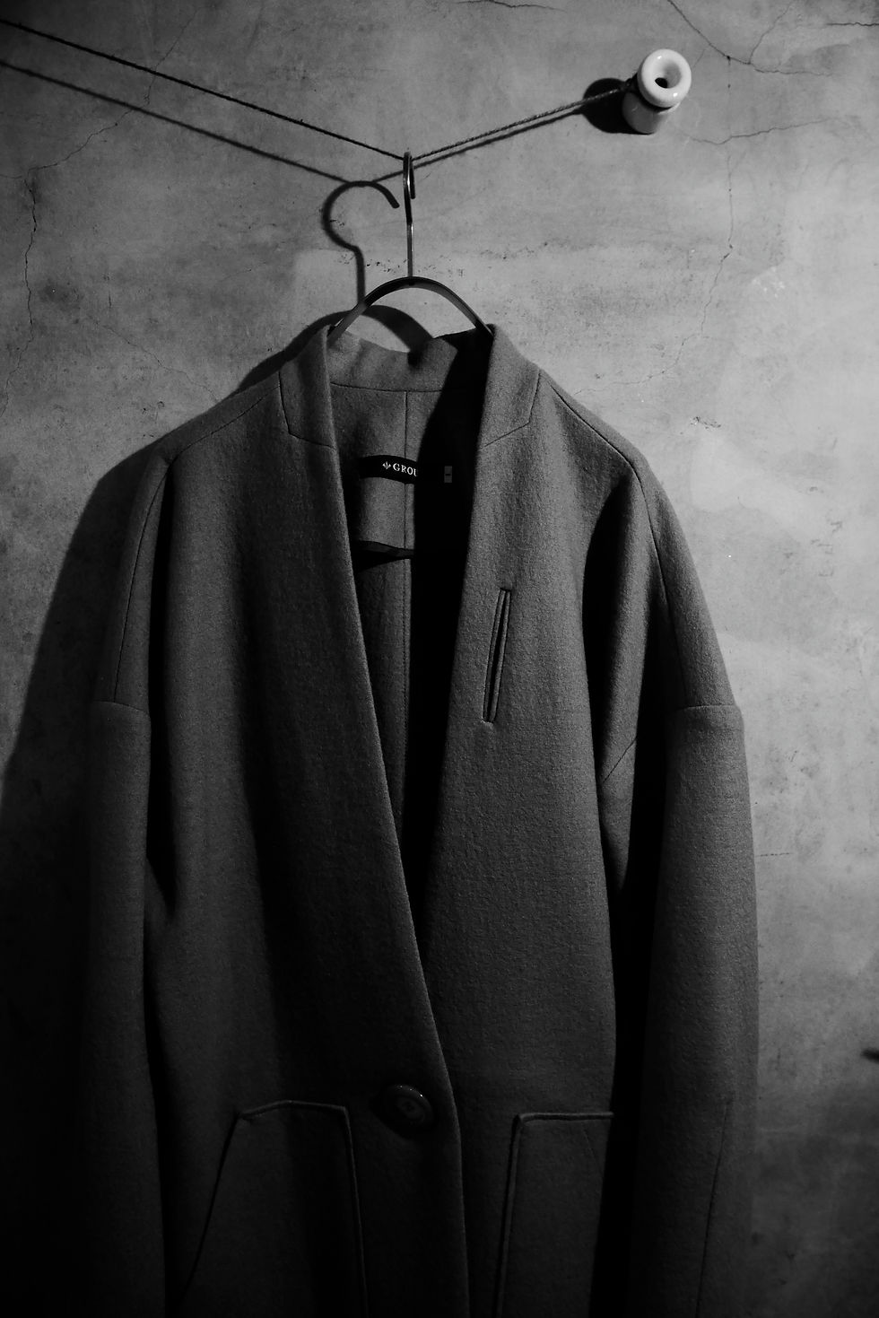 no collar coat