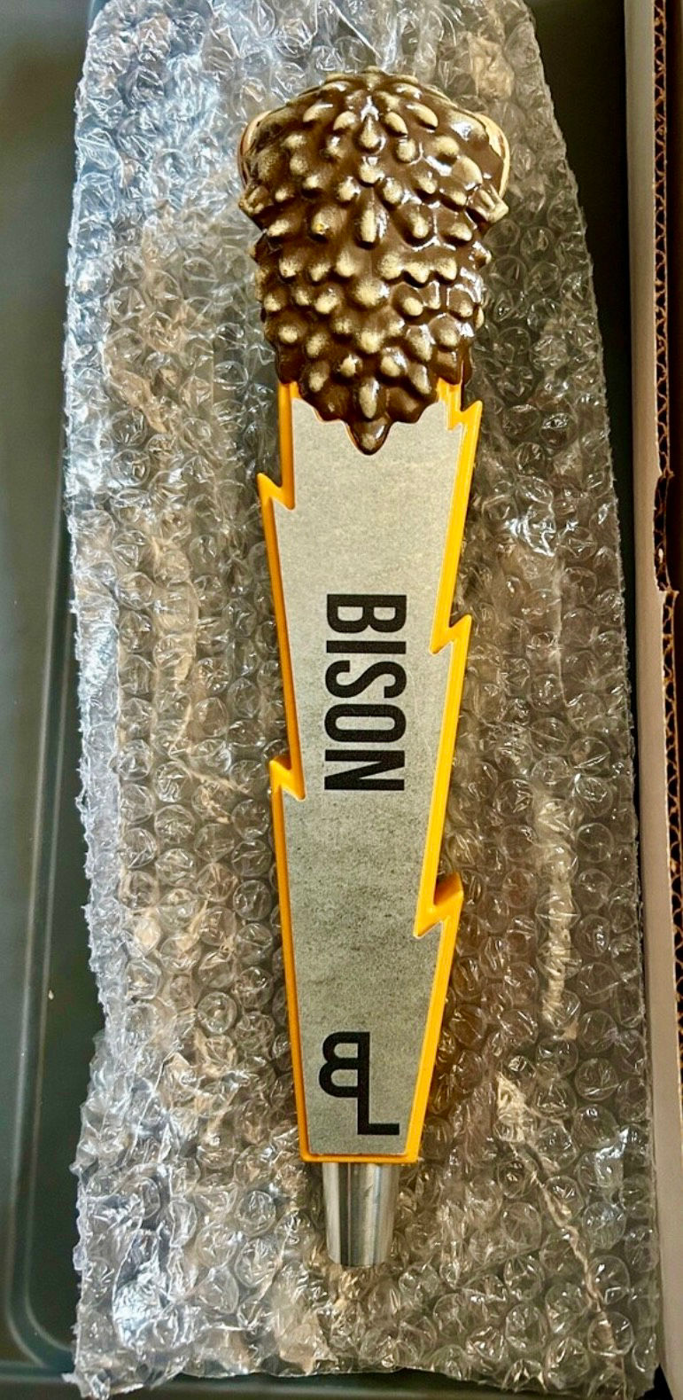 Thumbnail: Black Leg Brewery Bison Tap Handle New in Box