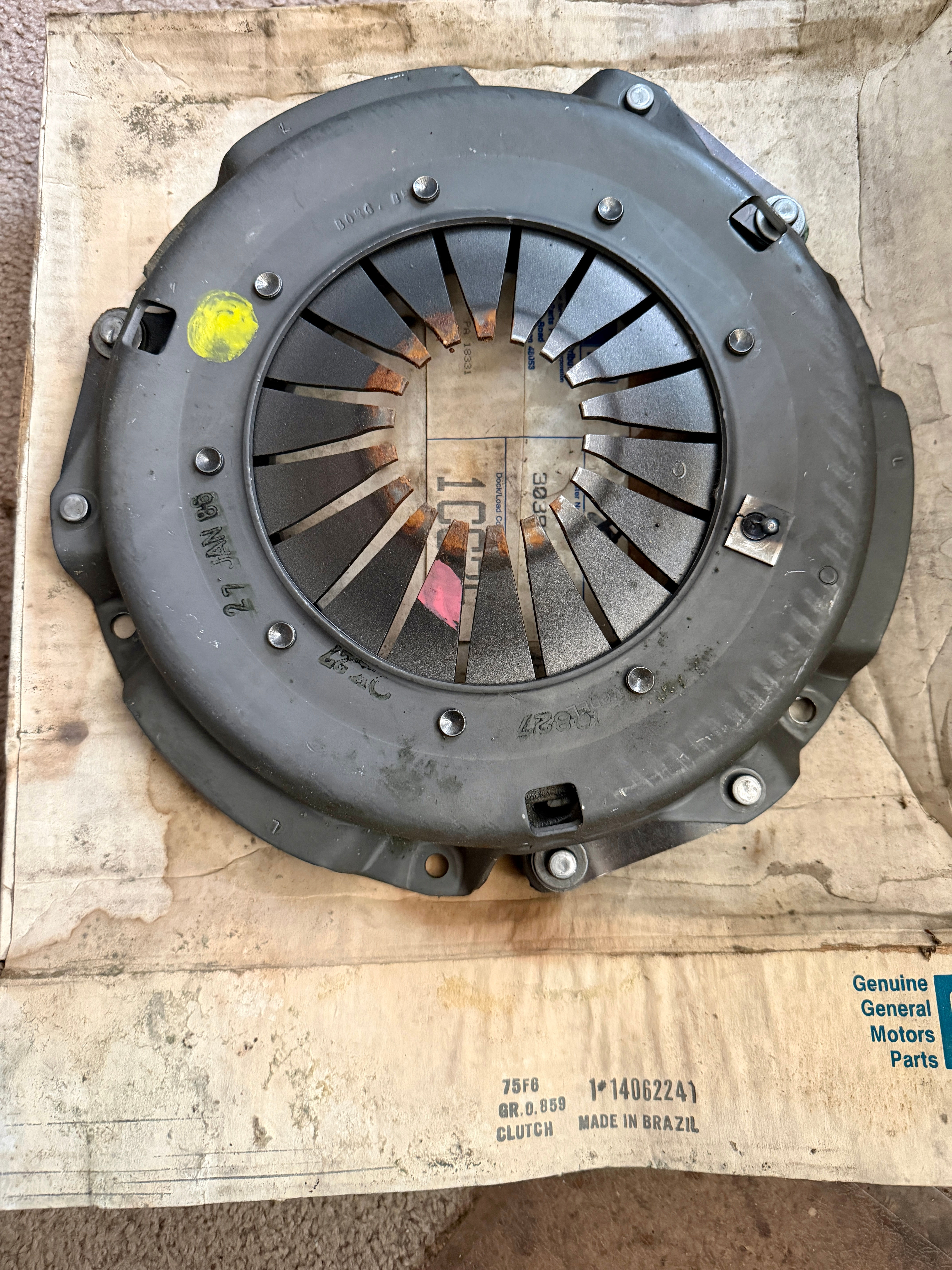 Nos 14062241 GM 1983-1984 Chevrolet S10,Jimmy 2.8 Clutch Cover