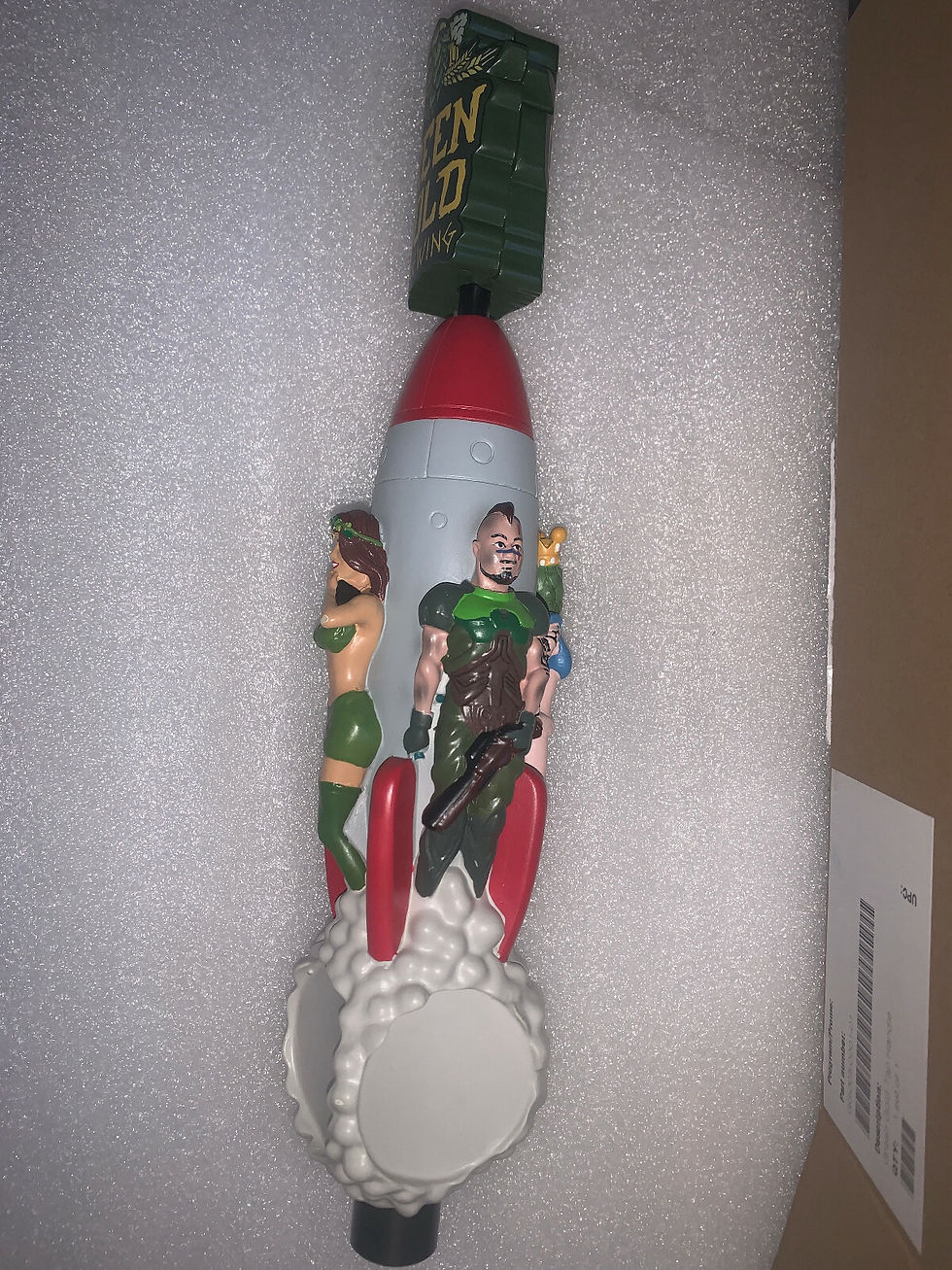 Thumbnail: Green Gold Brewing Rocket Tap Handle