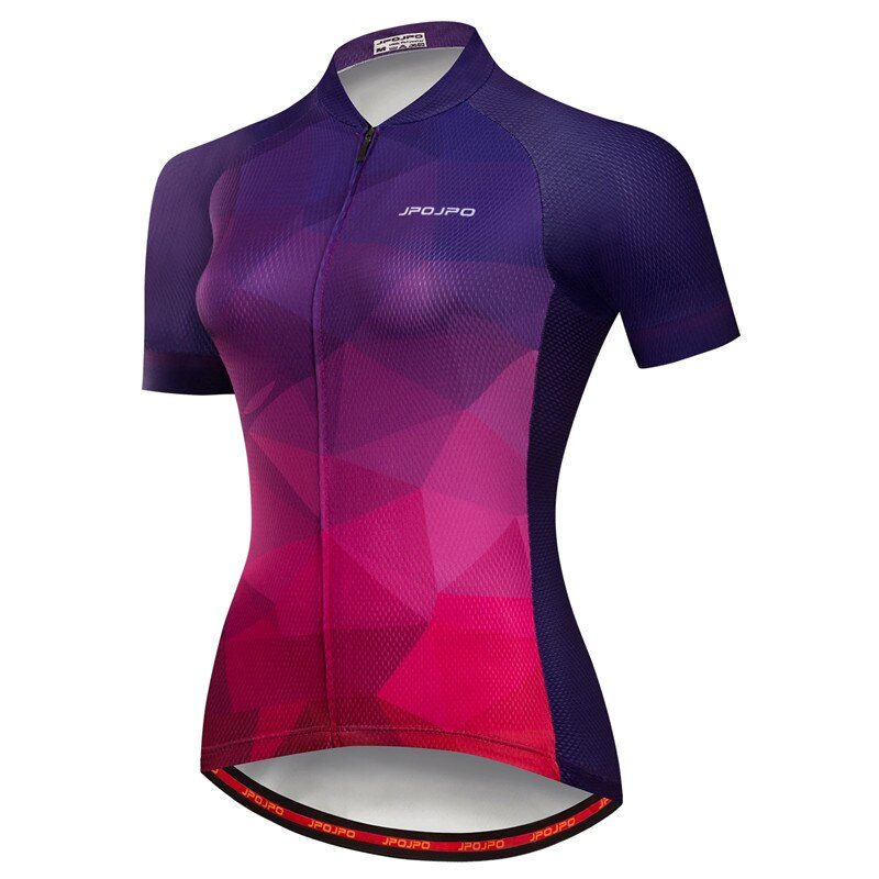 Miniatura: Women Cycling Jersey Short Sleeve Racing Sport MTB Bike Jersey Cycling Shirt Pro