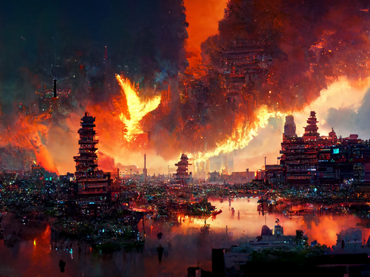 RitaW_An_abandoned_Ancient_Japanese_city_remains_fire_flames_fl_b8342f52-7541-4eff-88b2-8f