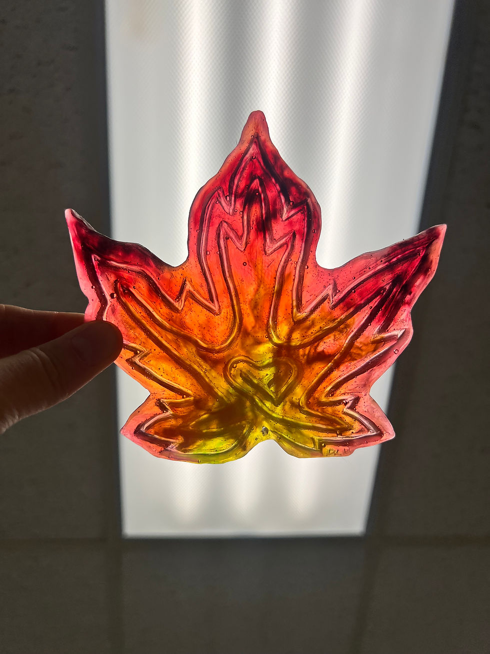 Thumbnail: Commission your own 'Beauty in Letting Go' leaf labyrinth in your colors
