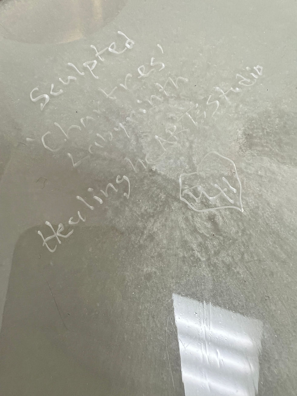 Thumbnail: Carved 'Chartres' Labyrinth, portable meditation you can trace anywhere