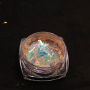 Orange Iridescent Flakes