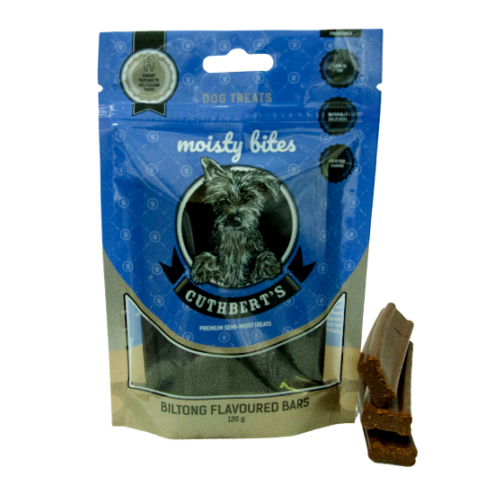 Cuthberts Biltong Bars Semi Moist Dog Treats Pouch