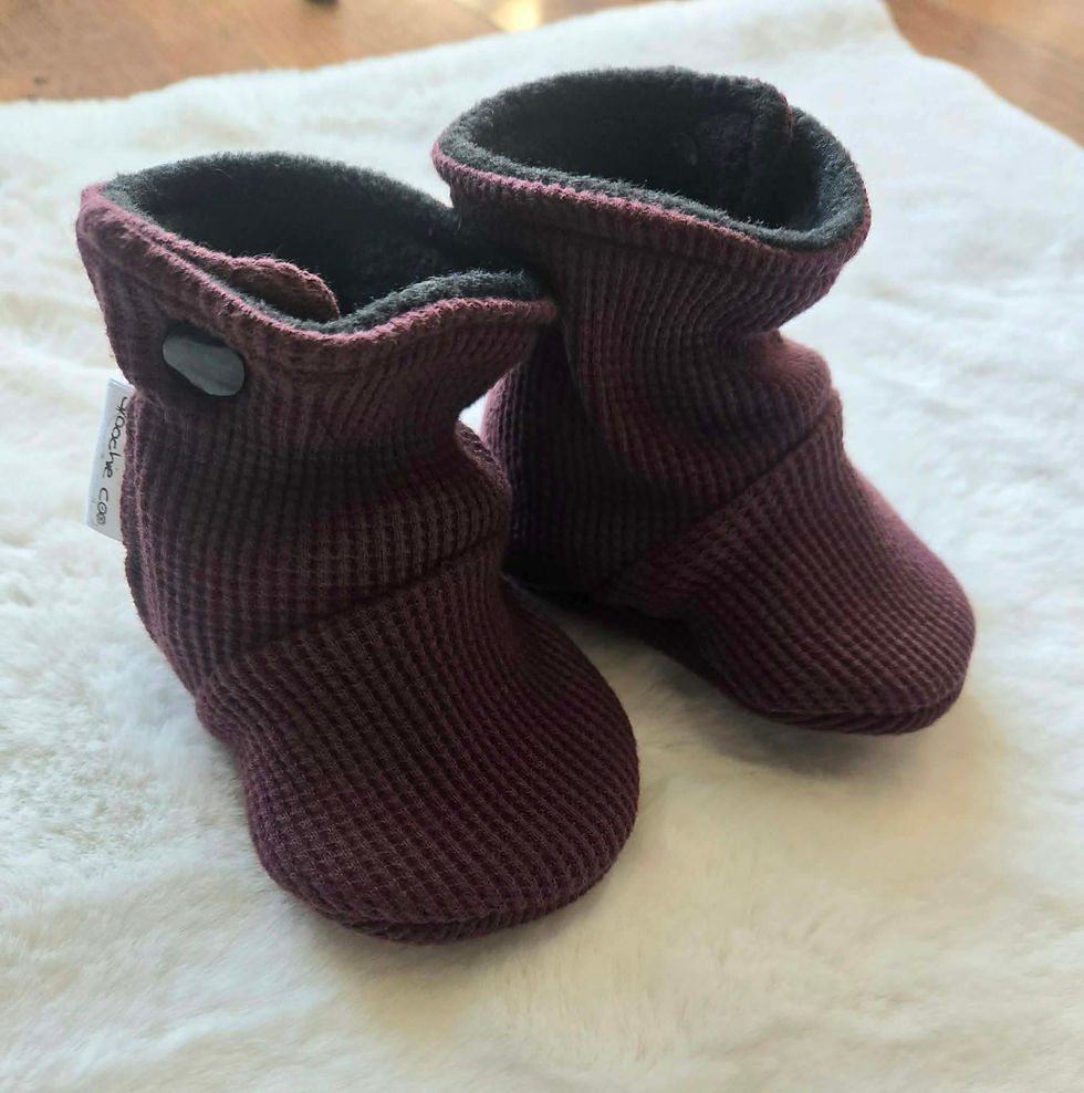 Thumbnail: 0-3m Skoochie Coo Easy On Booties  / Shoes