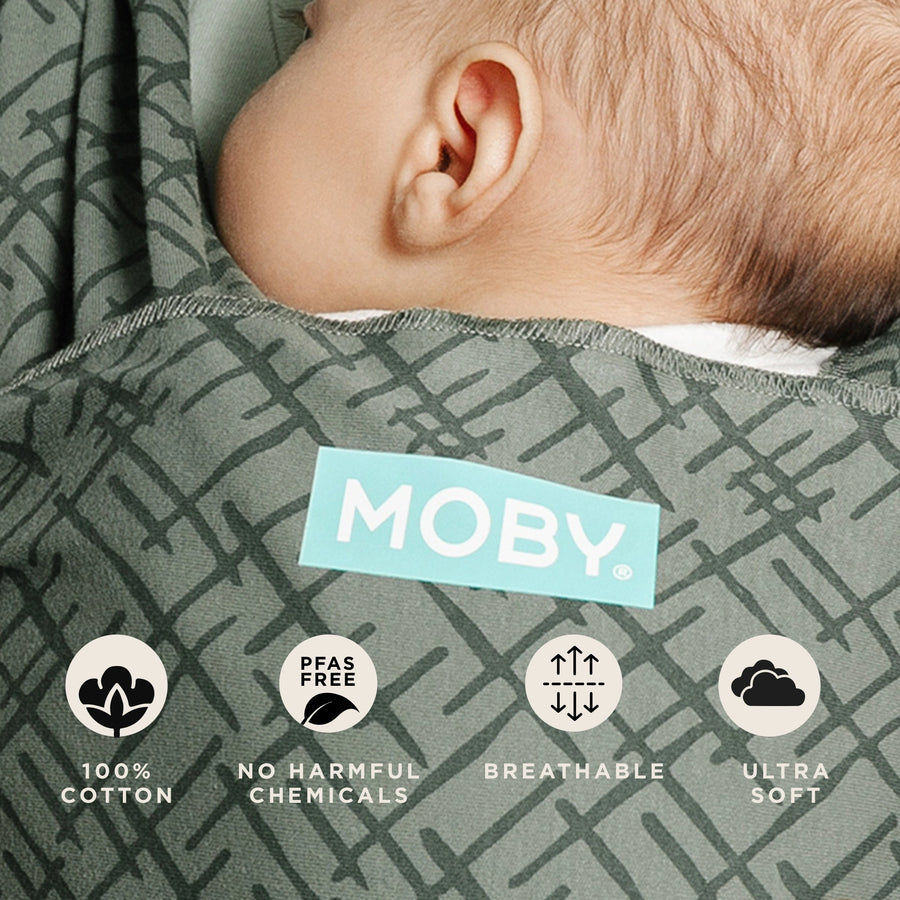 Thumbnail: Moby Classic Wrap Olive Etch