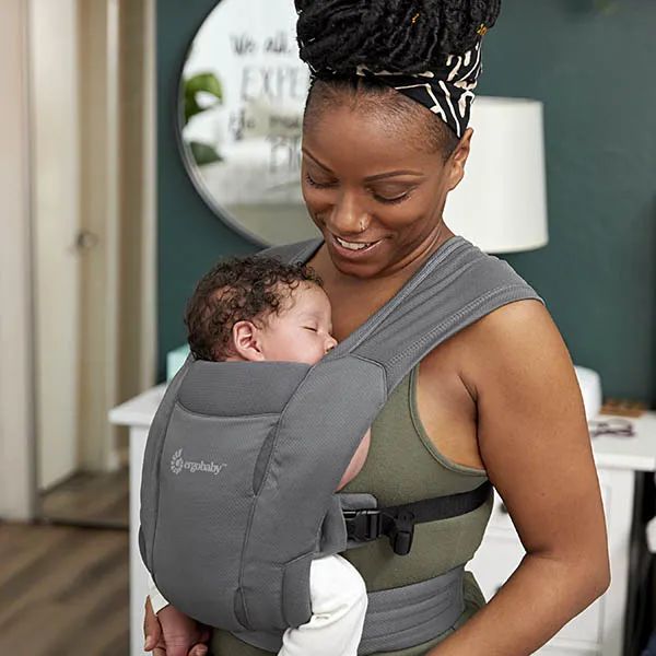 Ergobaby Embrace Carrier 7 25 lbs Grey Groovy Mama