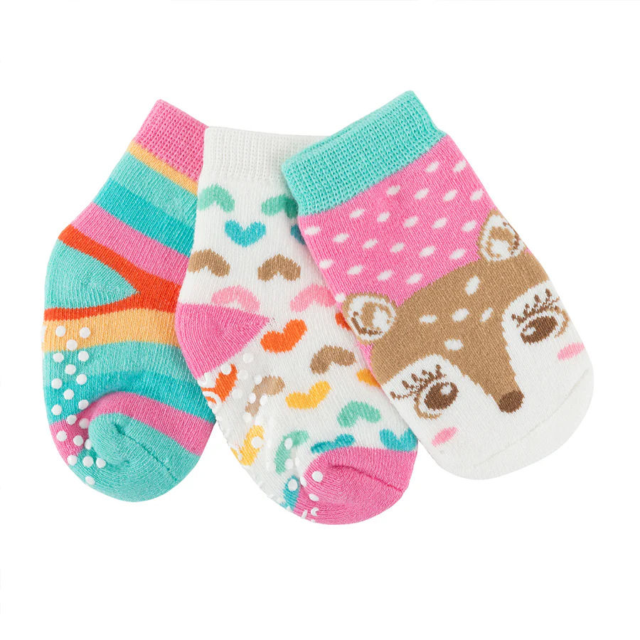 Thumbnail: 0-24m Grip Socks - Zoocchini 