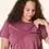 Thumbnail: Lift Up Nursing/Maternity T-Shirt Berry - Bravado