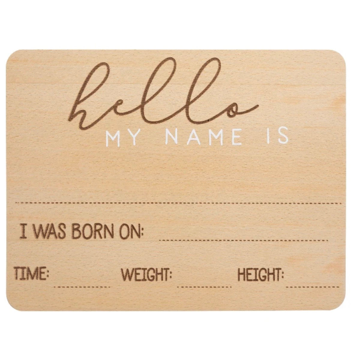 Birth Announcement Plaque - Pearhead
