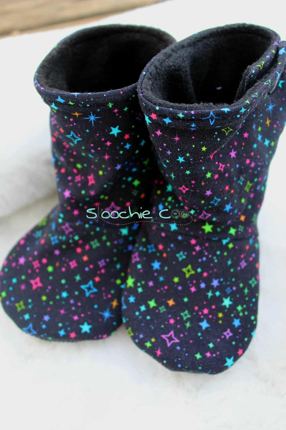 Thumbnail: 12-18m Skoochie Coo Easy On Booties  / Shoes
