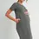 Thumbnail: Crew Neck Short Sleeve Maternity T-Shirt Dress - Hello Miz