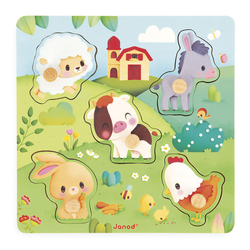 Farm Peg Puzzle - Janod