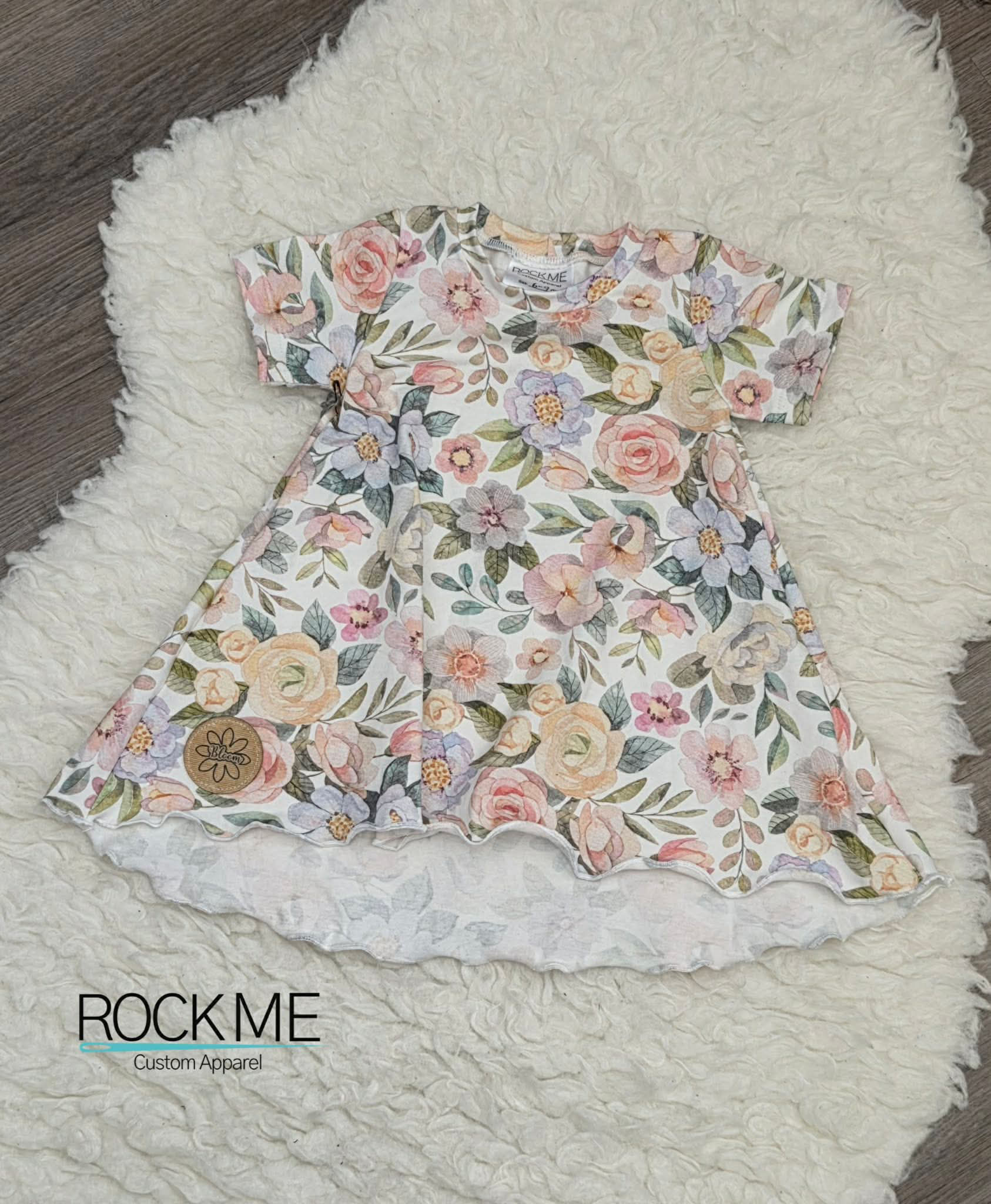 6-9m T-Shirt Dress - Rock Me Sewing