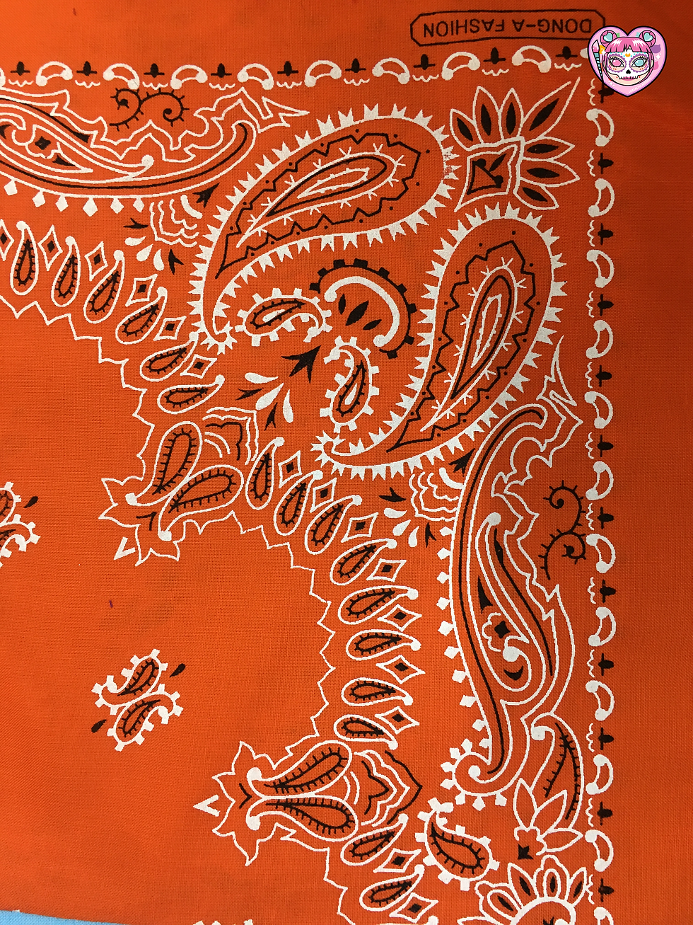 Orange Paisley
