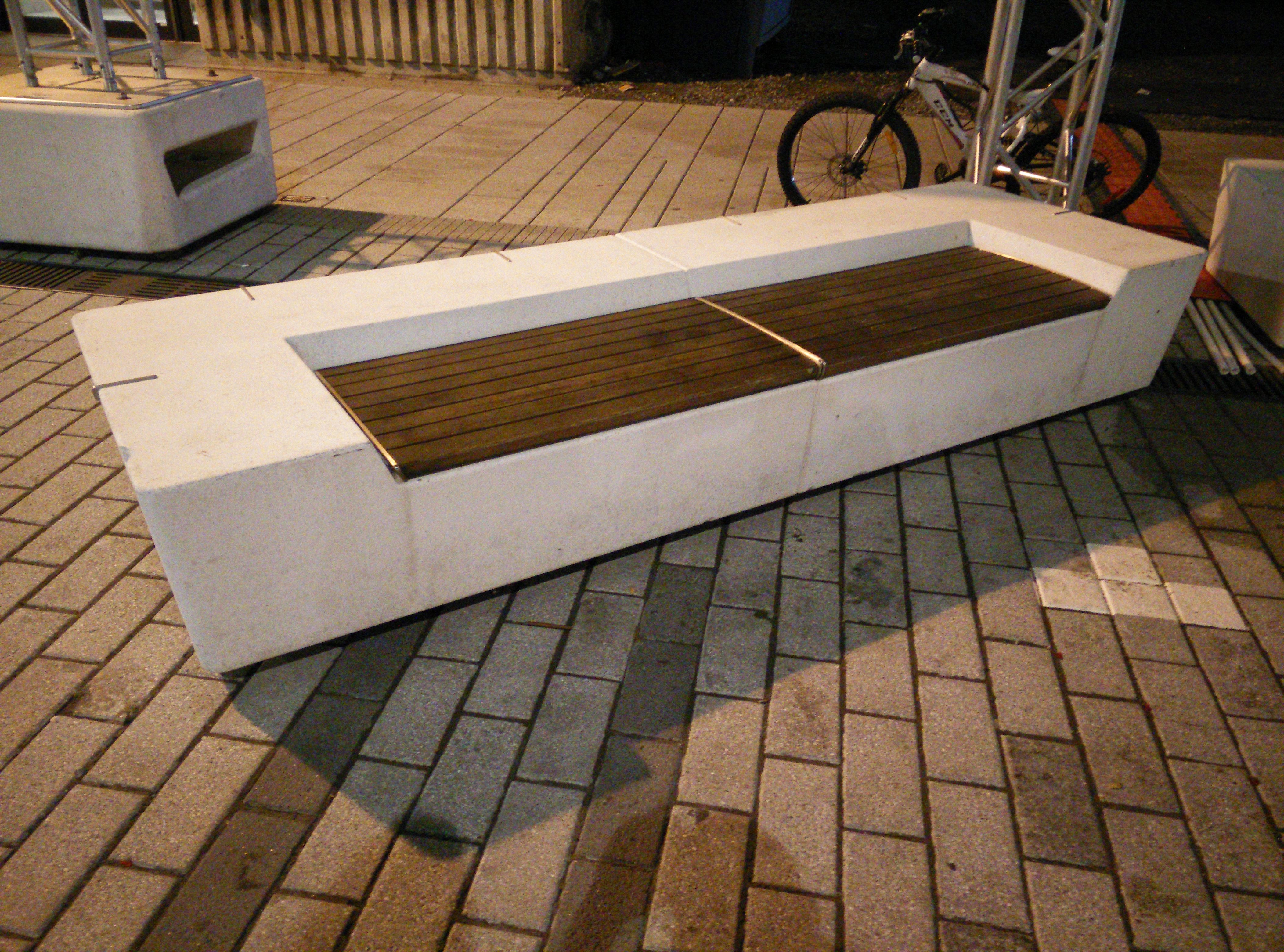 concrete bench