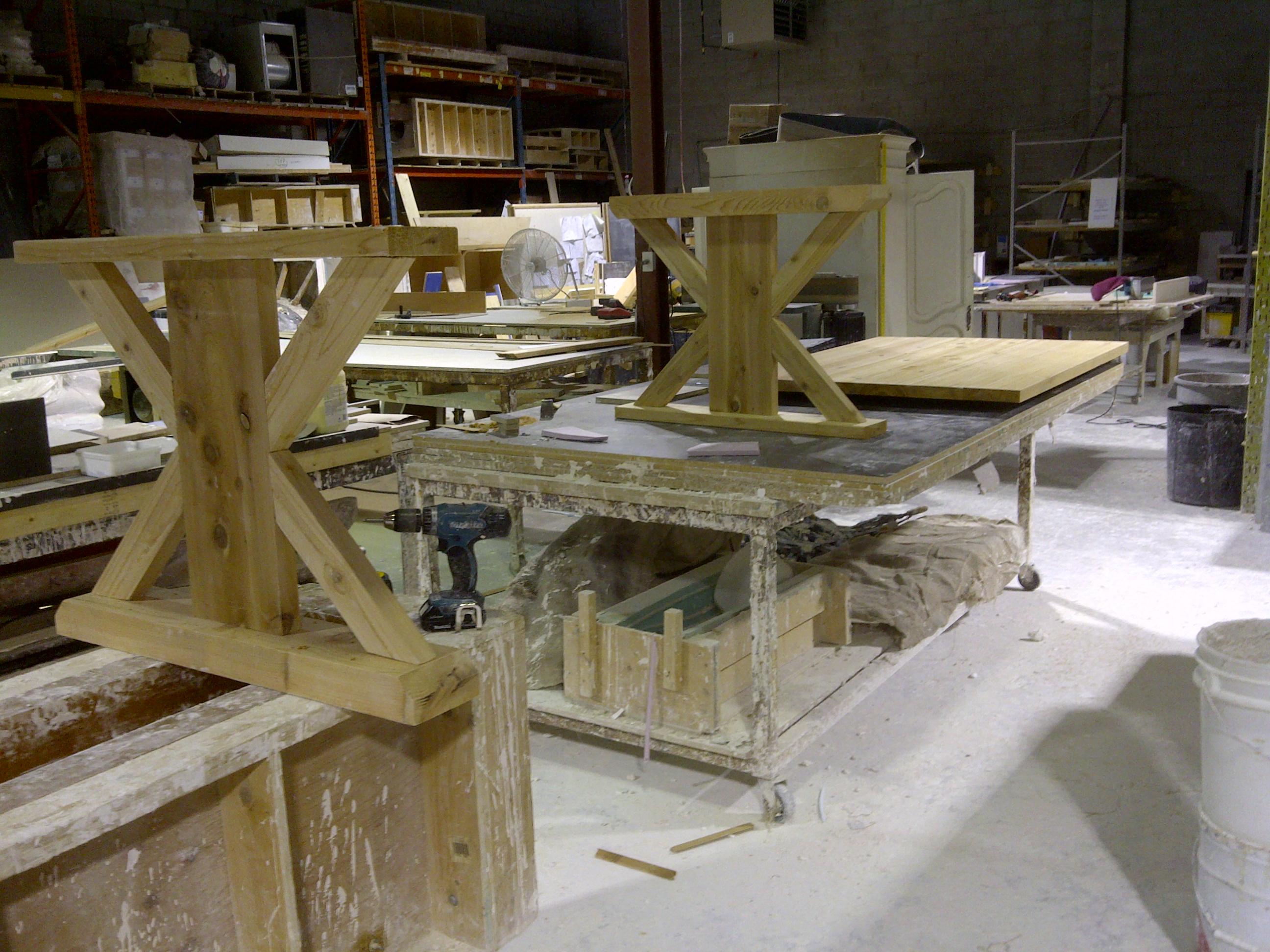 Cedar dining table