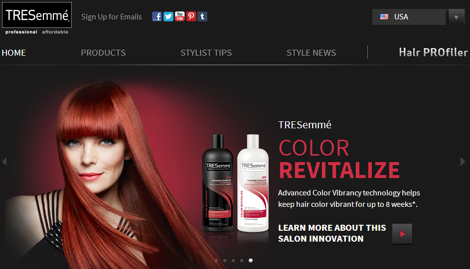 TRESemme screenshot