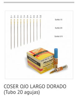 Agujas ojo Dorado