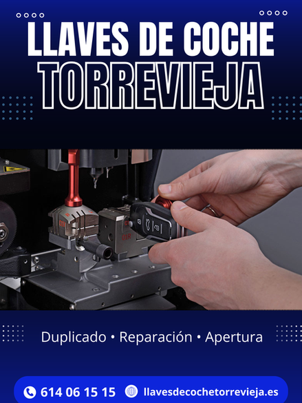 Duplicado de llave de coche con mando a distancia en Torrevieja - cerrajero automotriz