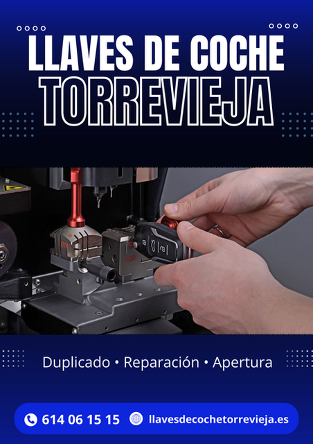 Duplicado de llave de coche con mando a distancia en Torrevieja - cerrajero automotriz