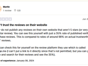 VR-Rock delete all the nagetive reviews on their website