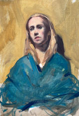Jill Hooper Art_Helena in Turquoise