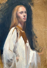Jill Hooper Art_Helena in Gown