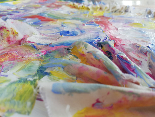 Texture of acrylic painting_art workshop