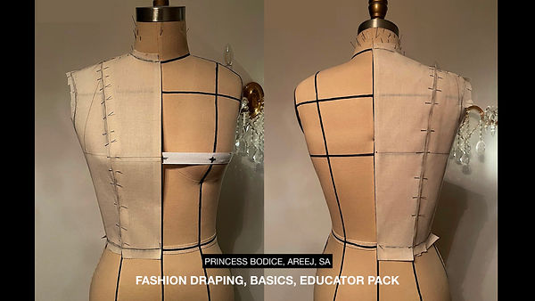 Student basic draping work sample