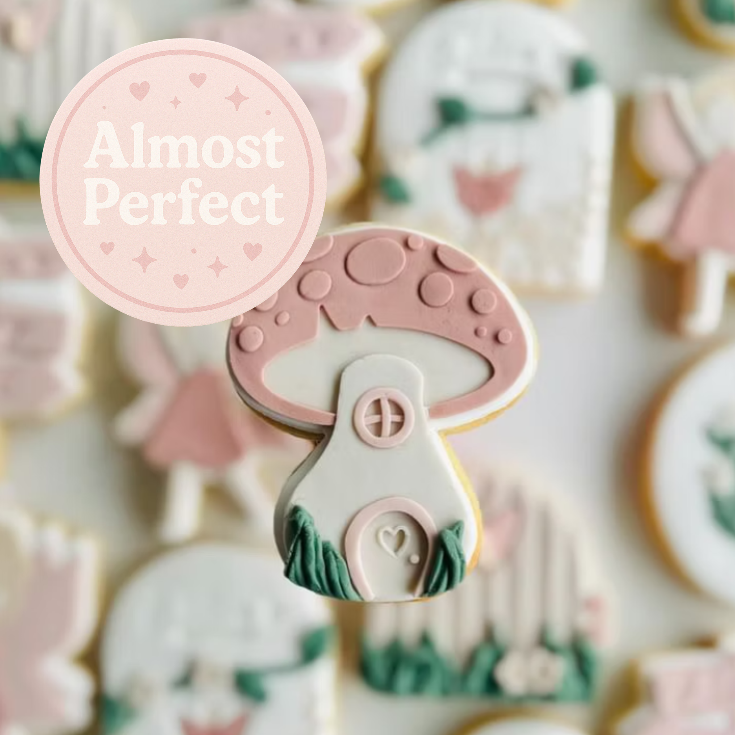 Almost Perfect - Fairy Mushroom - Fondant Stamp and Cookie