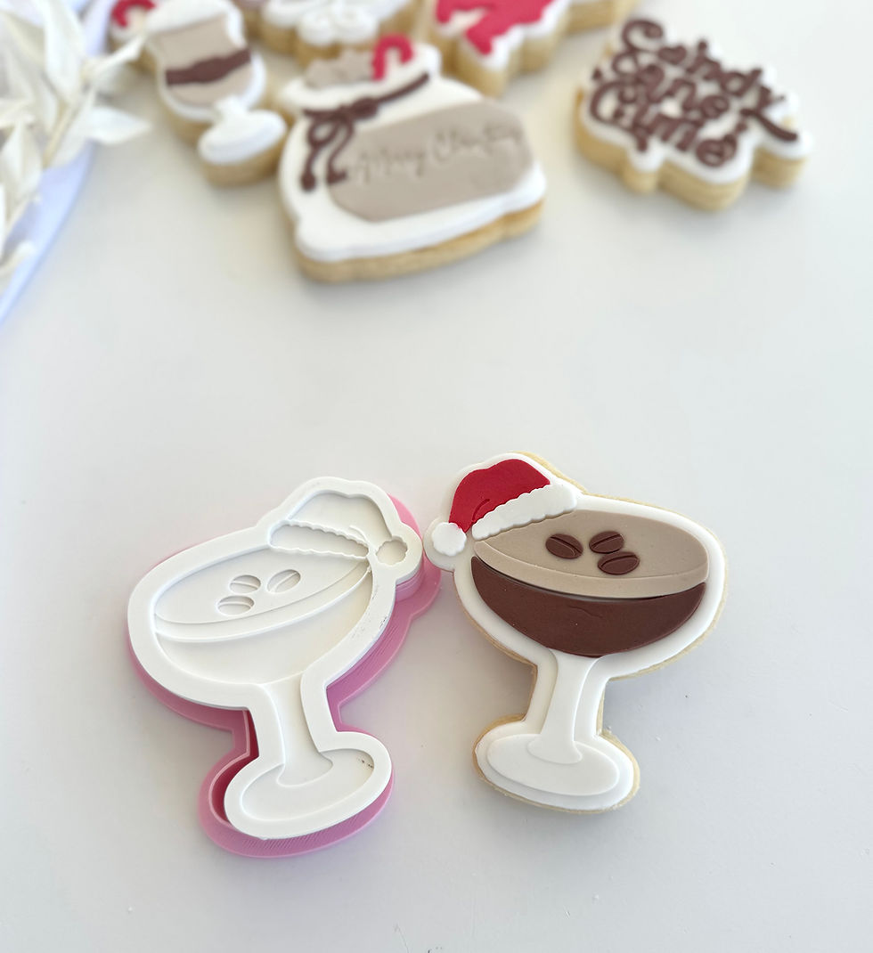 Thumbnail: Santa's Espresso Martini - Fondant Stamp and Cookie Cutter