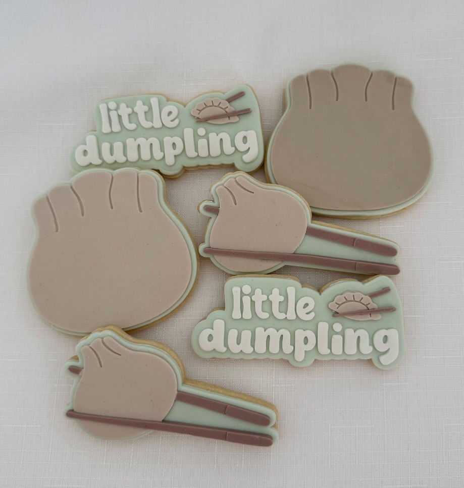 Dumpling in Chopsticks - Fondant Stamp and Cookie Cutter