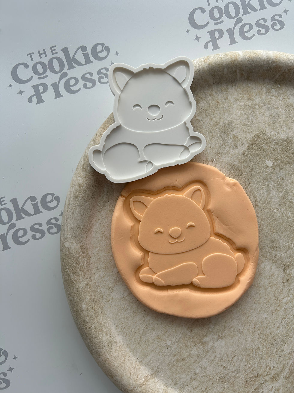 Thumbnail: Wombat - Cookie Cutter and Fondant Stamp