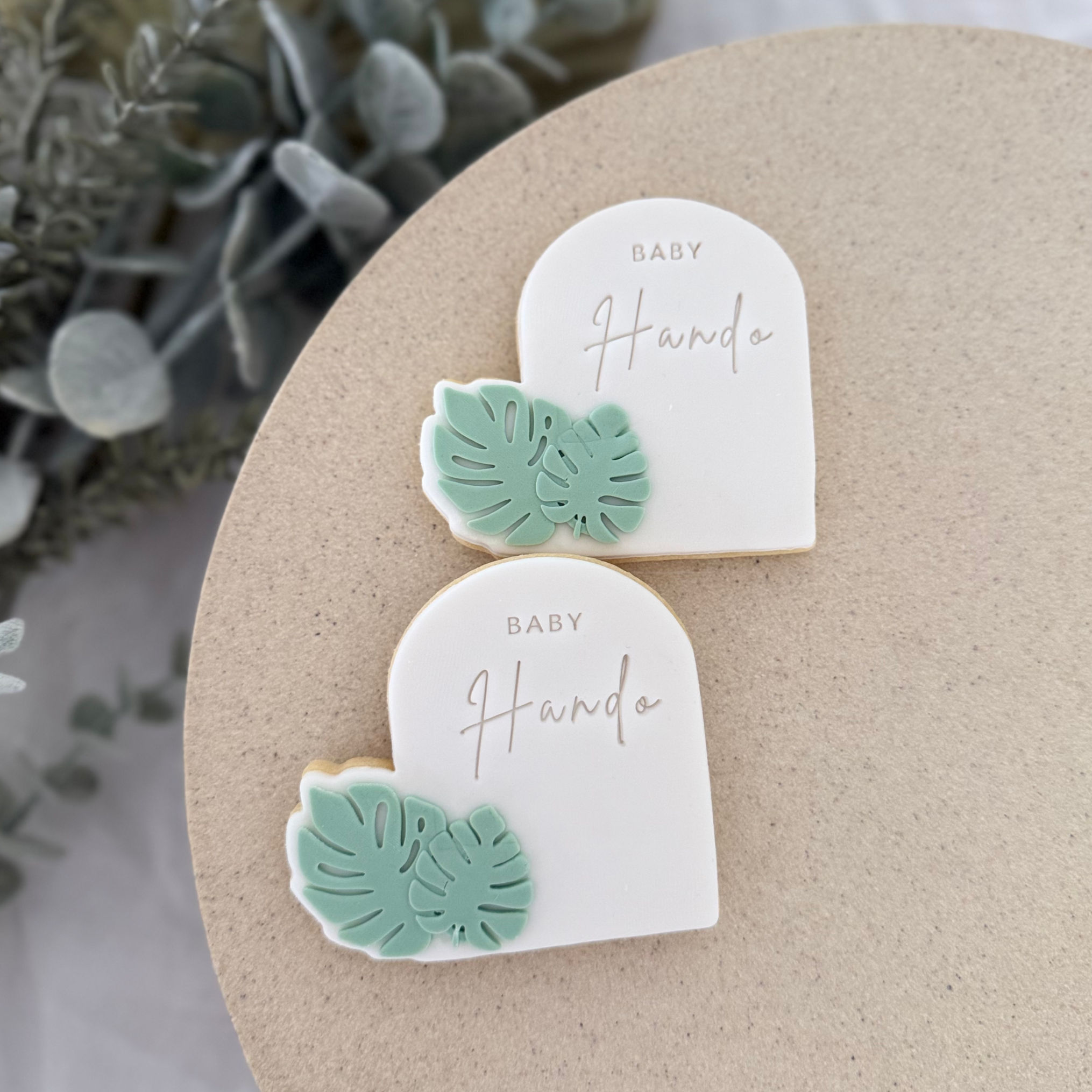 Leaf Arch - Fondant Stamp & Cookie Cutter