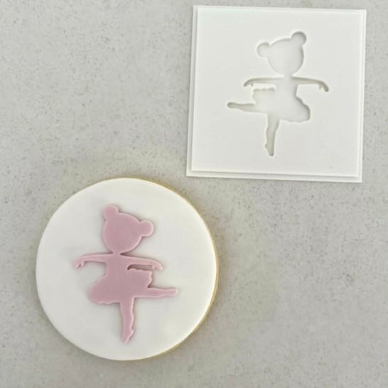 Space Bun Ballerina - Fondant Stamp