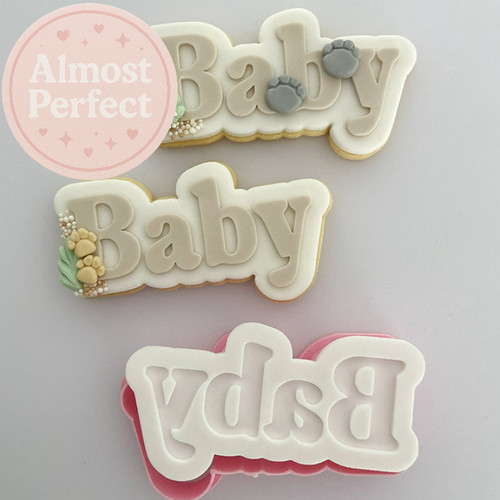 Almost Perfect - Baby - Fondant Stamp and Cookie Cutter | The Cookie Press