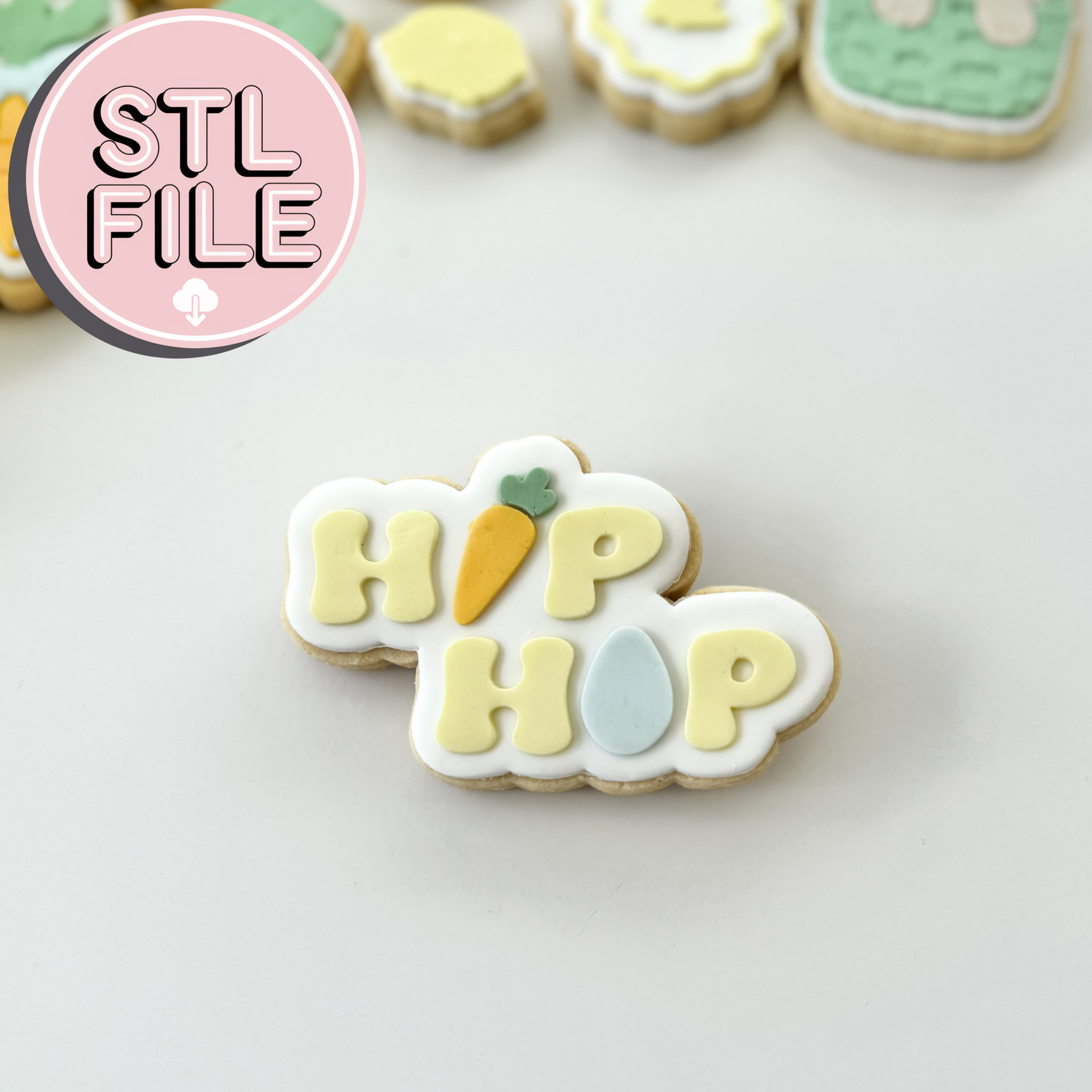 Hip Hop - STL File - Fondant Stamp and Cookie Cutter