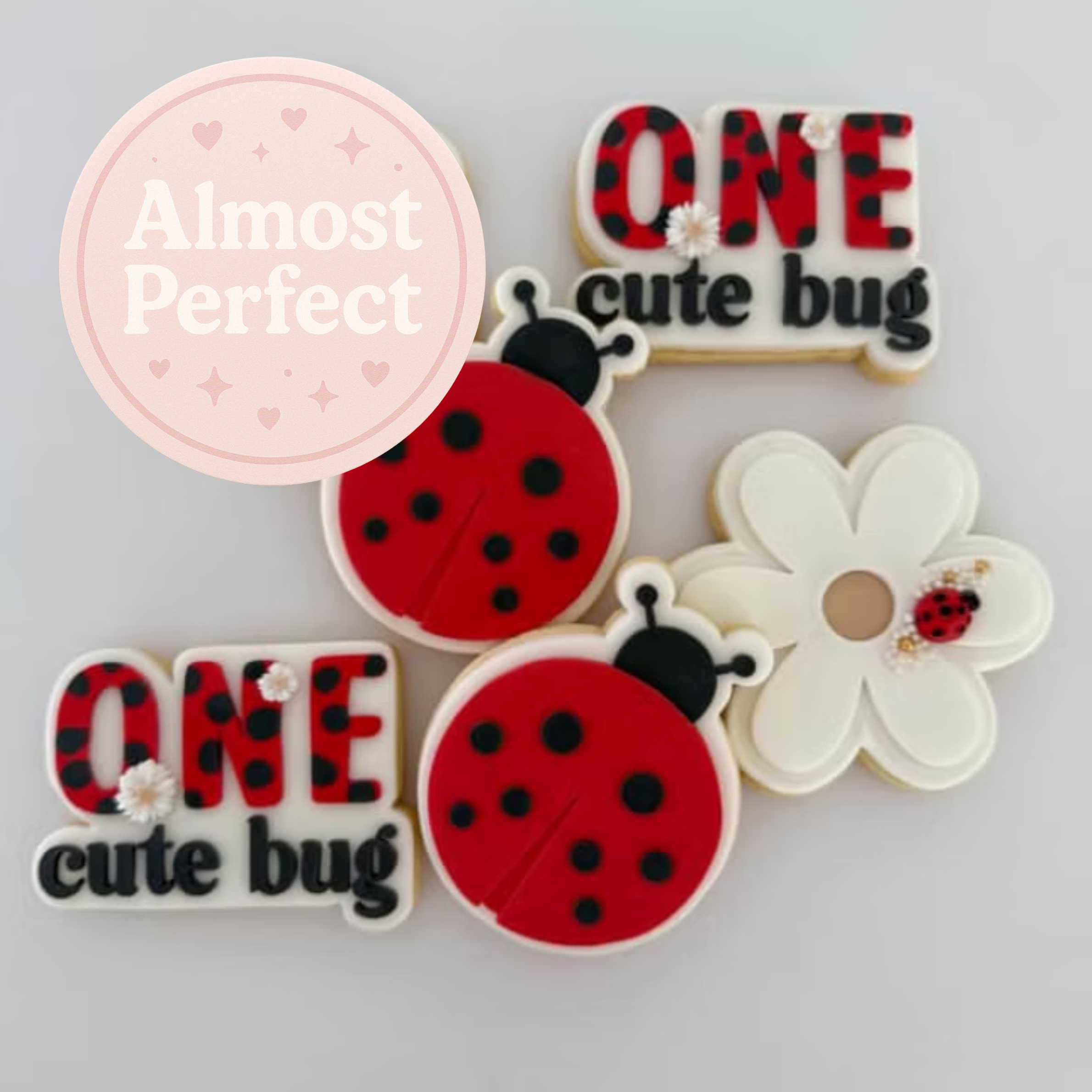 Almost Perfect - One Cute Bug - Fondant Stamp and Cookie Cutter