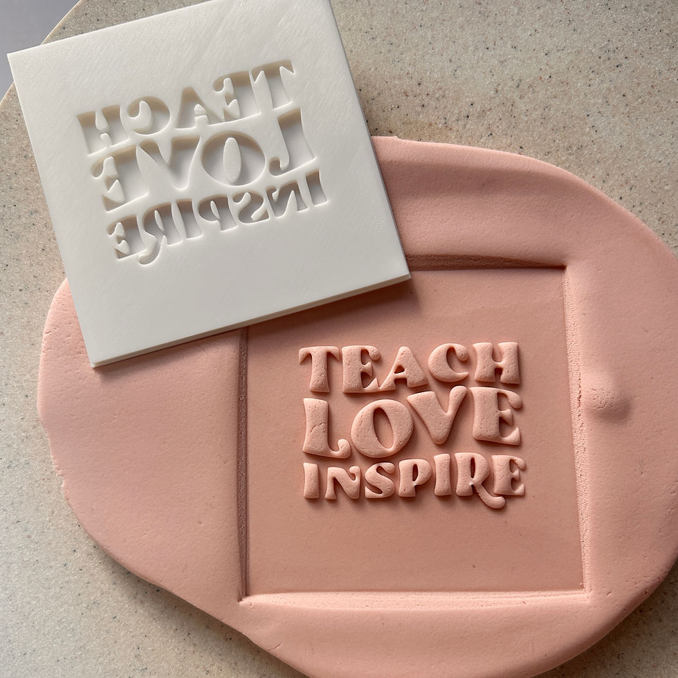 Thumbnail: Teach Love Inspire - Fondant Stamp