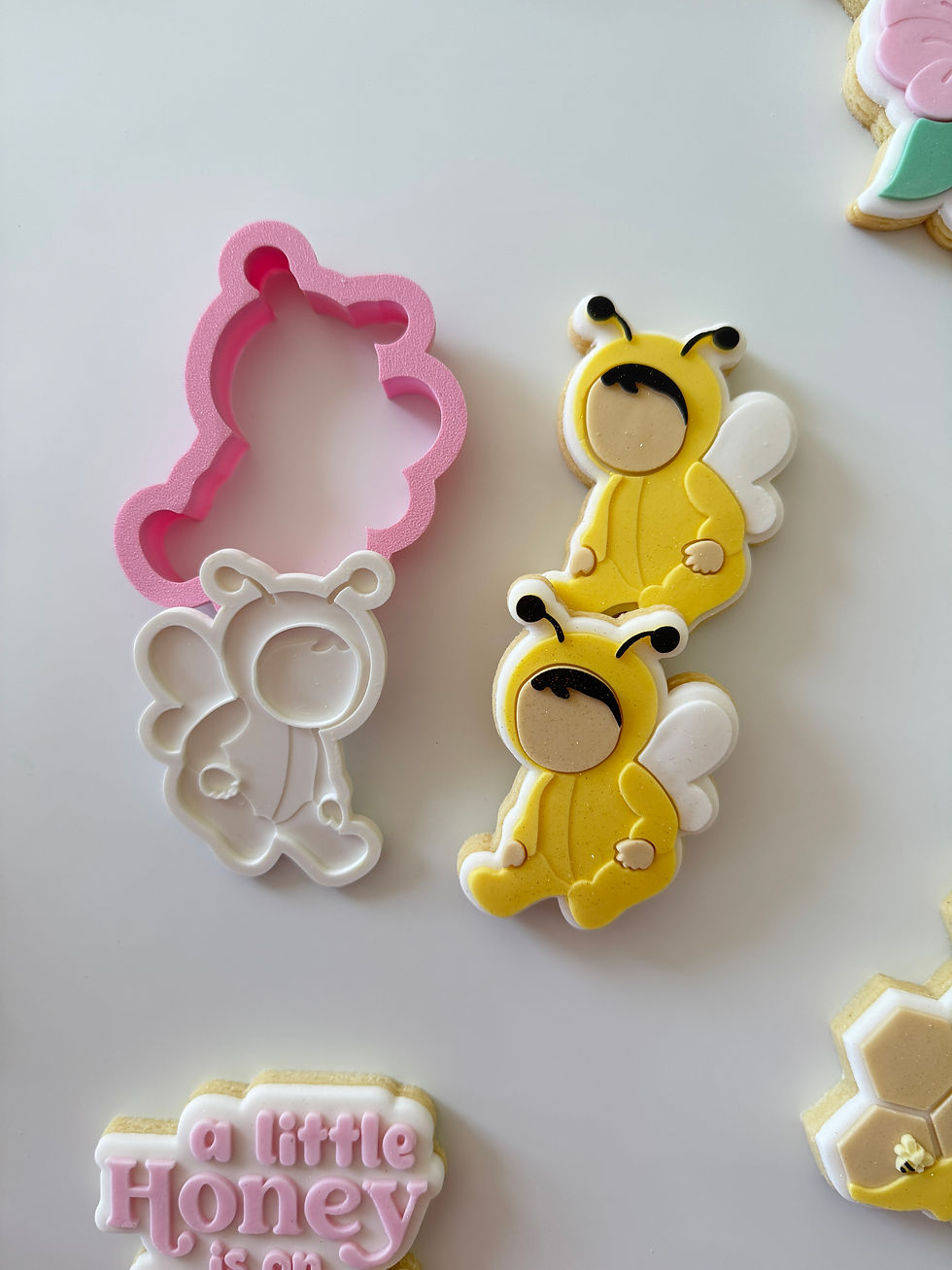 Thumbnail: Baby Bee - Fondant Stamp and Cookie Cutter