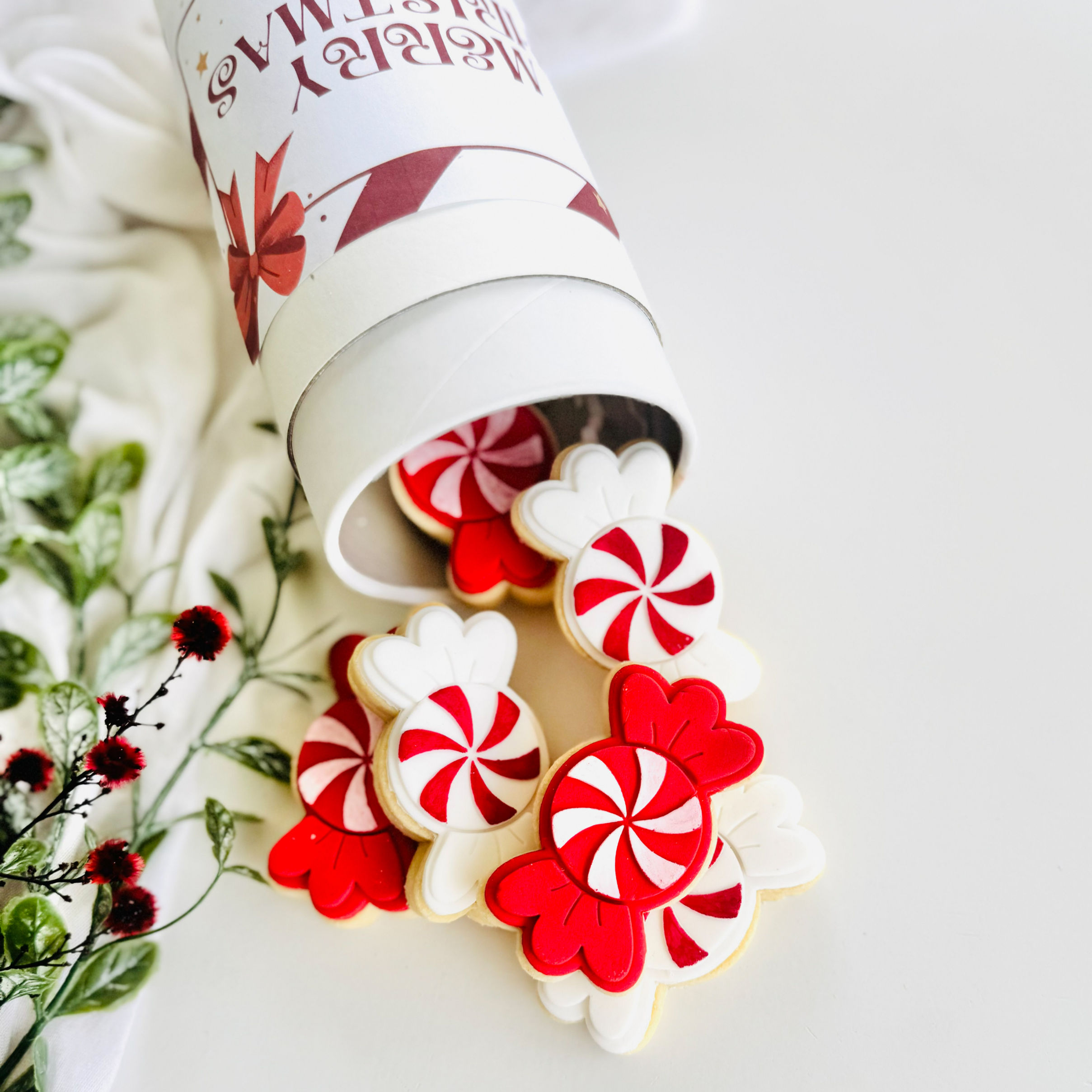 Mini Christmas Candy - Fondant Stamp and Cookie Cutter