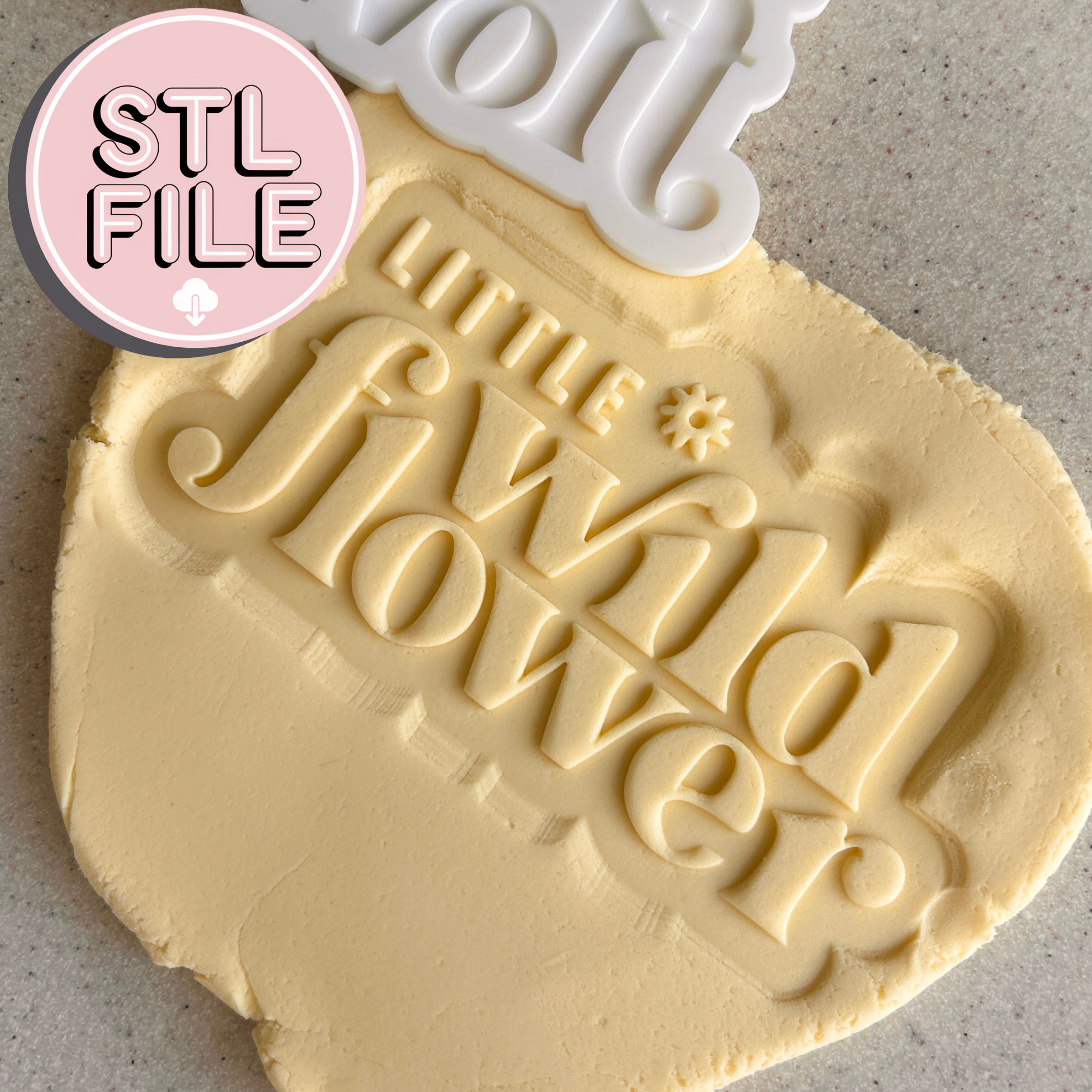 Little Wild Flower - STL File - Fondant Stamp & Cookie Cutter