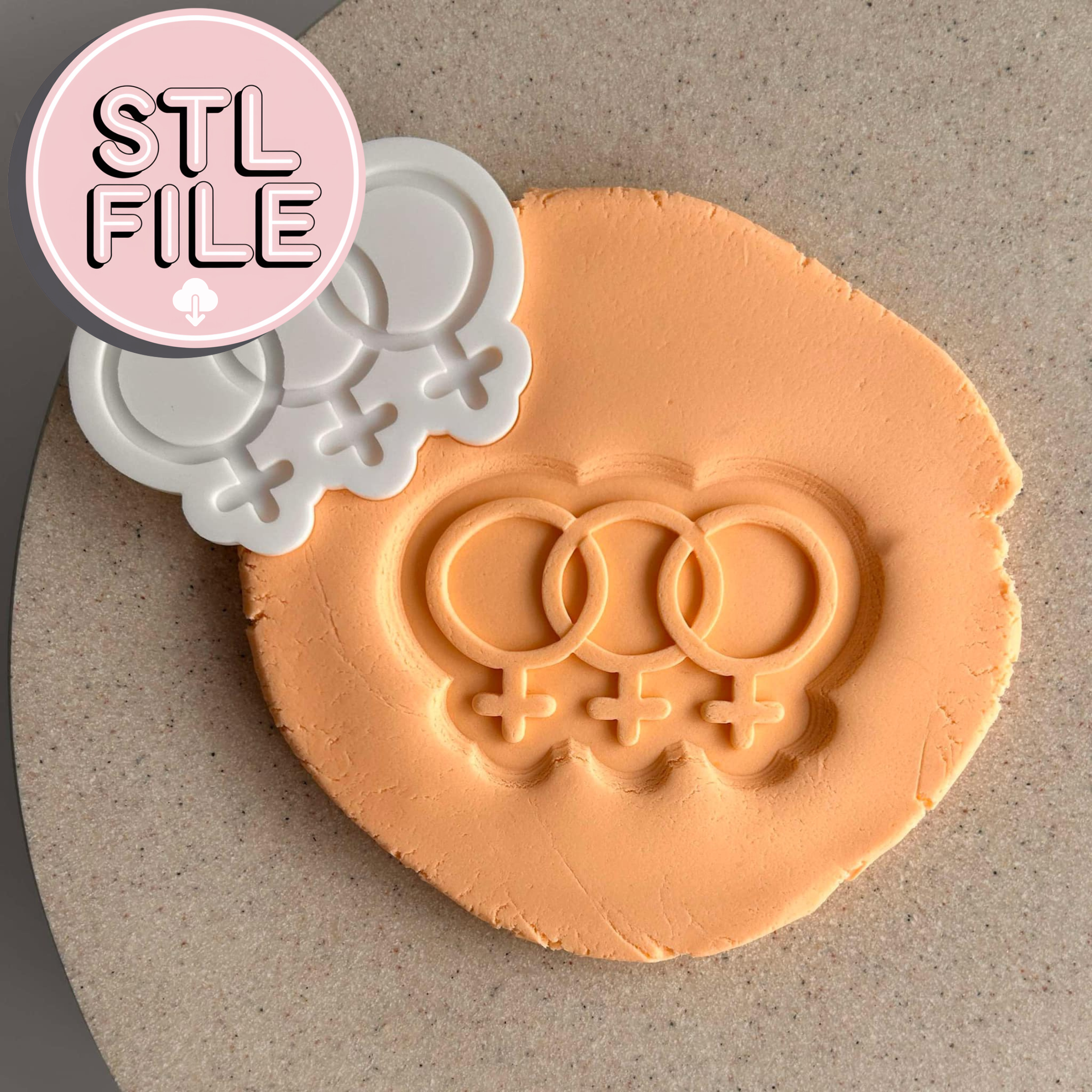 Female Symbol - STL File - Fondant Stamp & Cookie Cutter