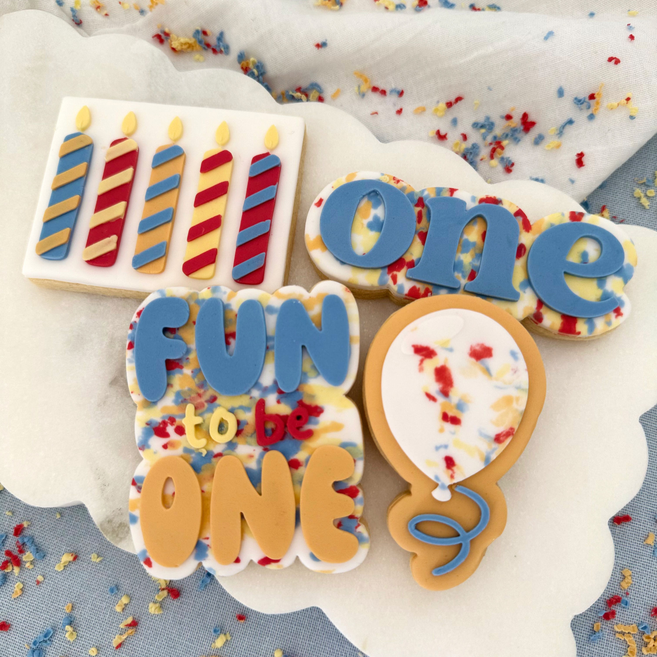Fun to be One - Cookie Cutter and Fondant Stamp